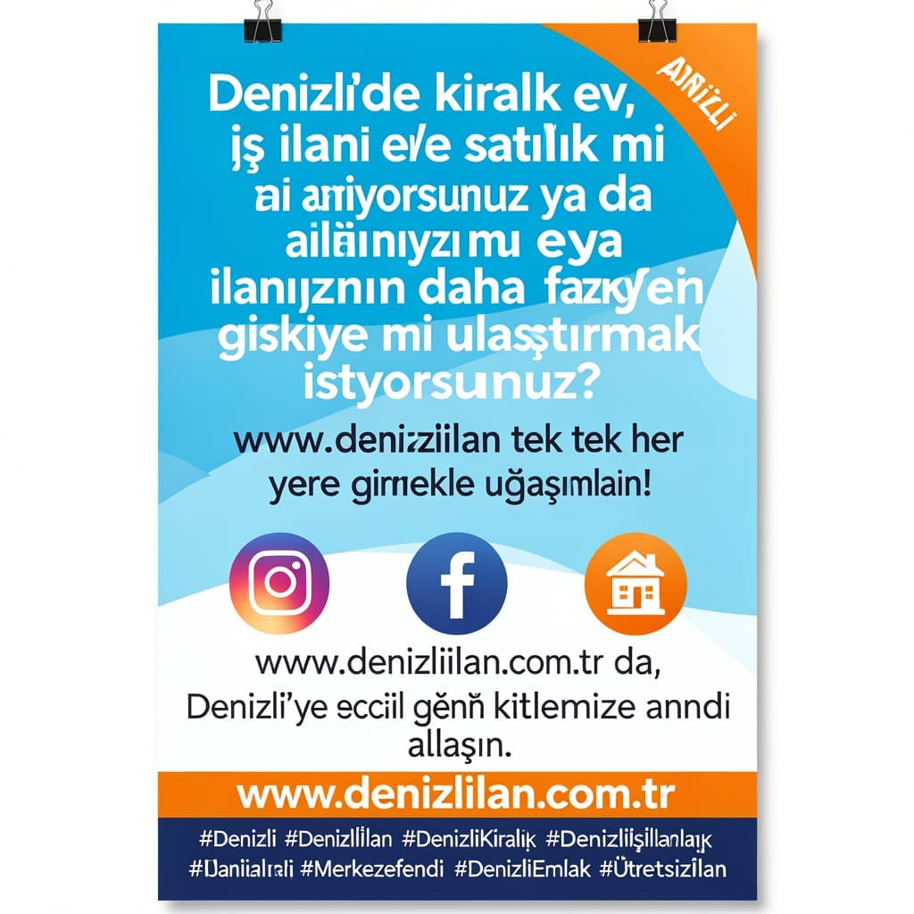 Denizli’de Ücretsiz İlan Vermenin En Kolay Yolu: Denizli İlan 3 gunluk aprt
