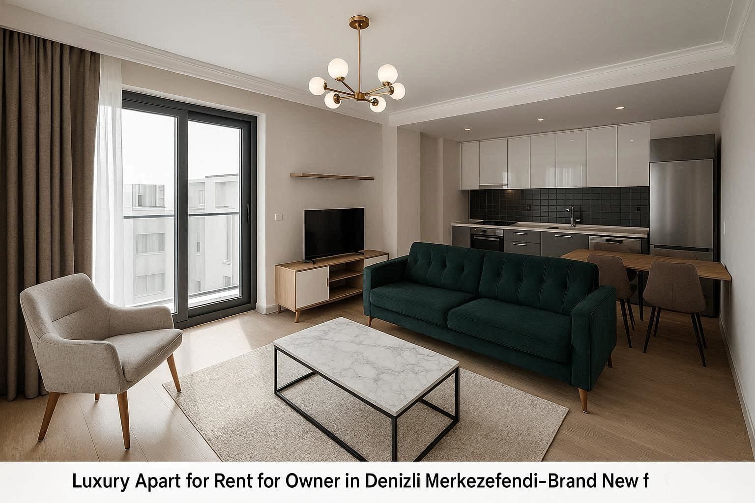 Denizli Merkezefendi’de Sahibinden Kiralık Lüks Apart – Sıfır Eşyalı ve Merkezi Konumda