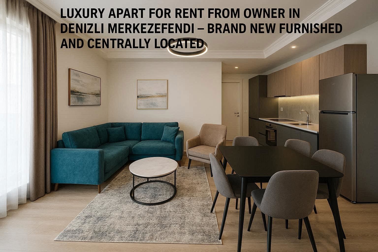 Denizli Merkezefendi’de Sahibinden Kiralık Lüks Apart – Sıfır Eşyalı ve Merkezi Konumda